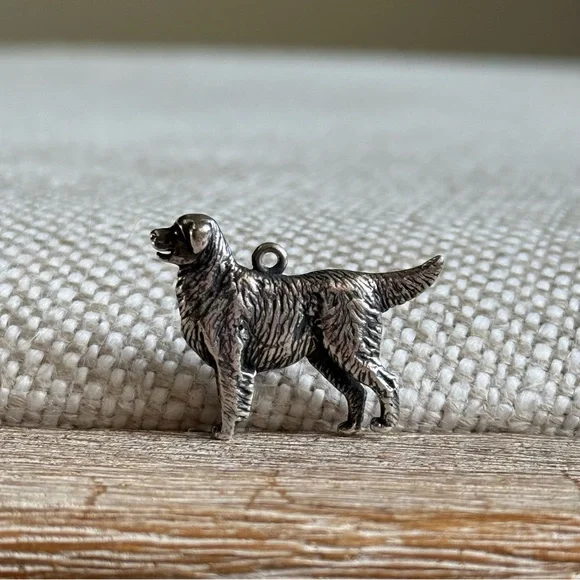 James Avery retired golden retriever dog charm